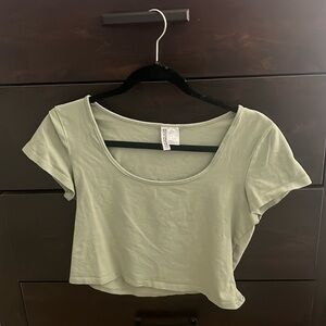 Green H&M Crop top